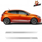 Car Sticker Car Accessories Car Sides Auto Sticker Decals Car Styling Car Graphics Vinyl Side Stripes Skirt for Renault Clio